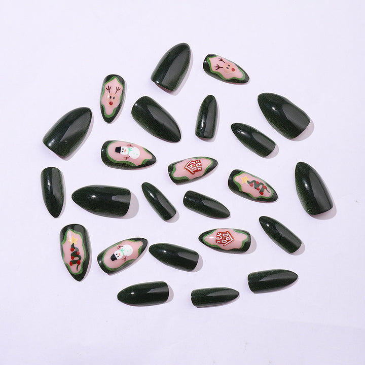 Creative nail set with festive Christmas motifs and shine Stornfield