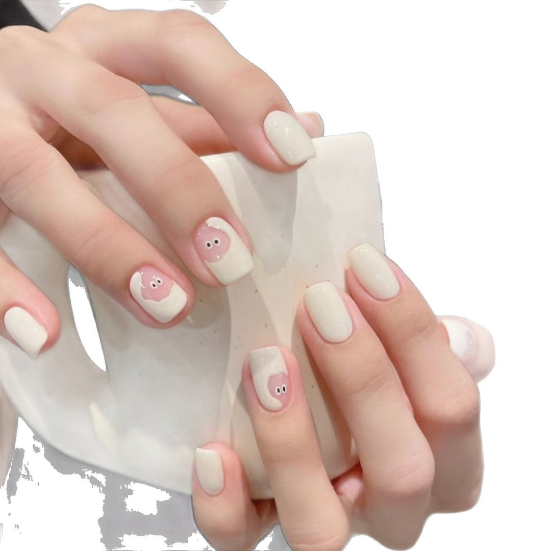 Whimsical Animal-Themed Press-On Nail Art Set