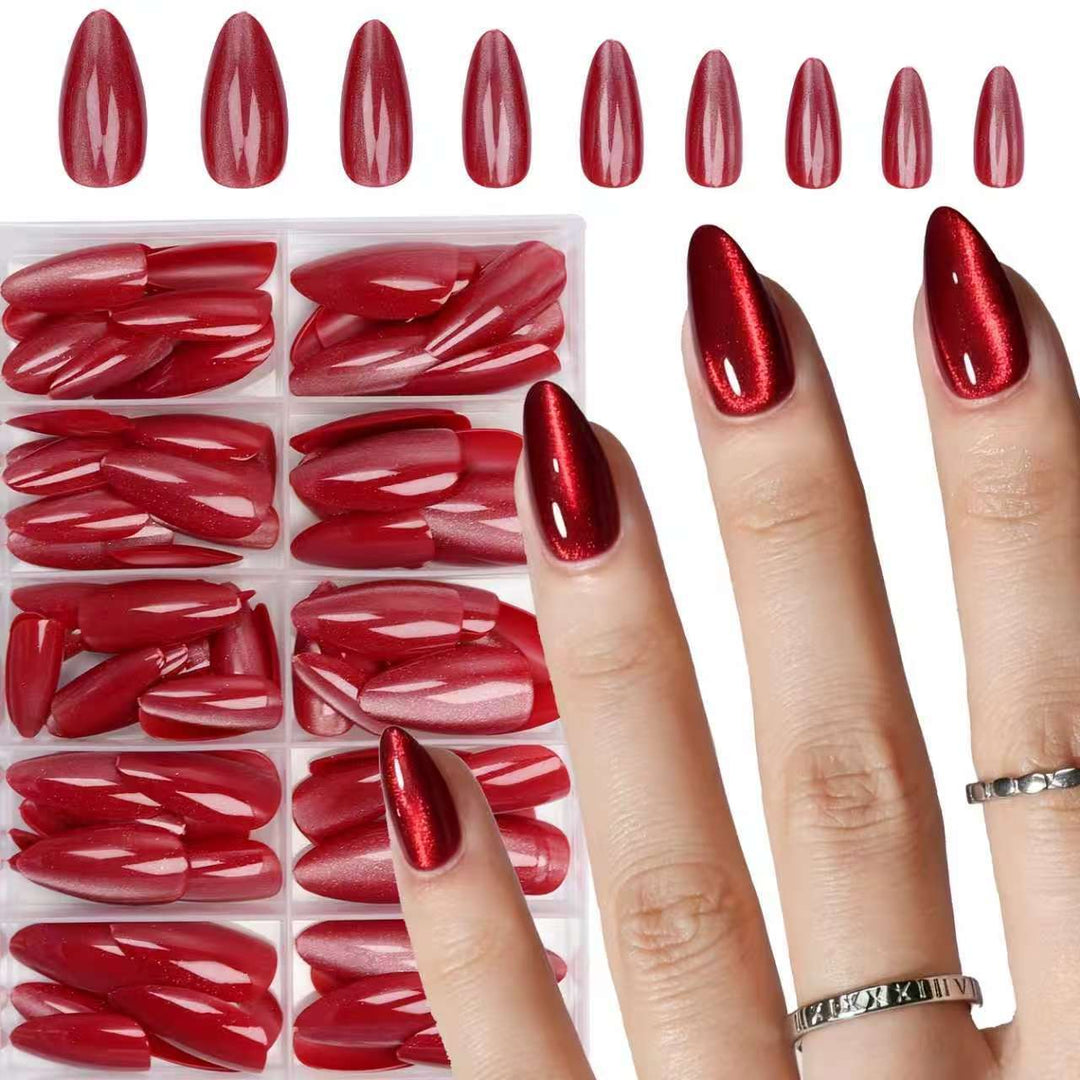 Luxurious Glossy Press-On Nail Set Stornfield