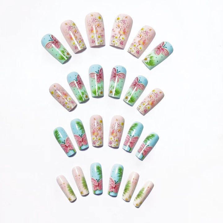 Creative Flower and Butterfly Art Nails Stornfield