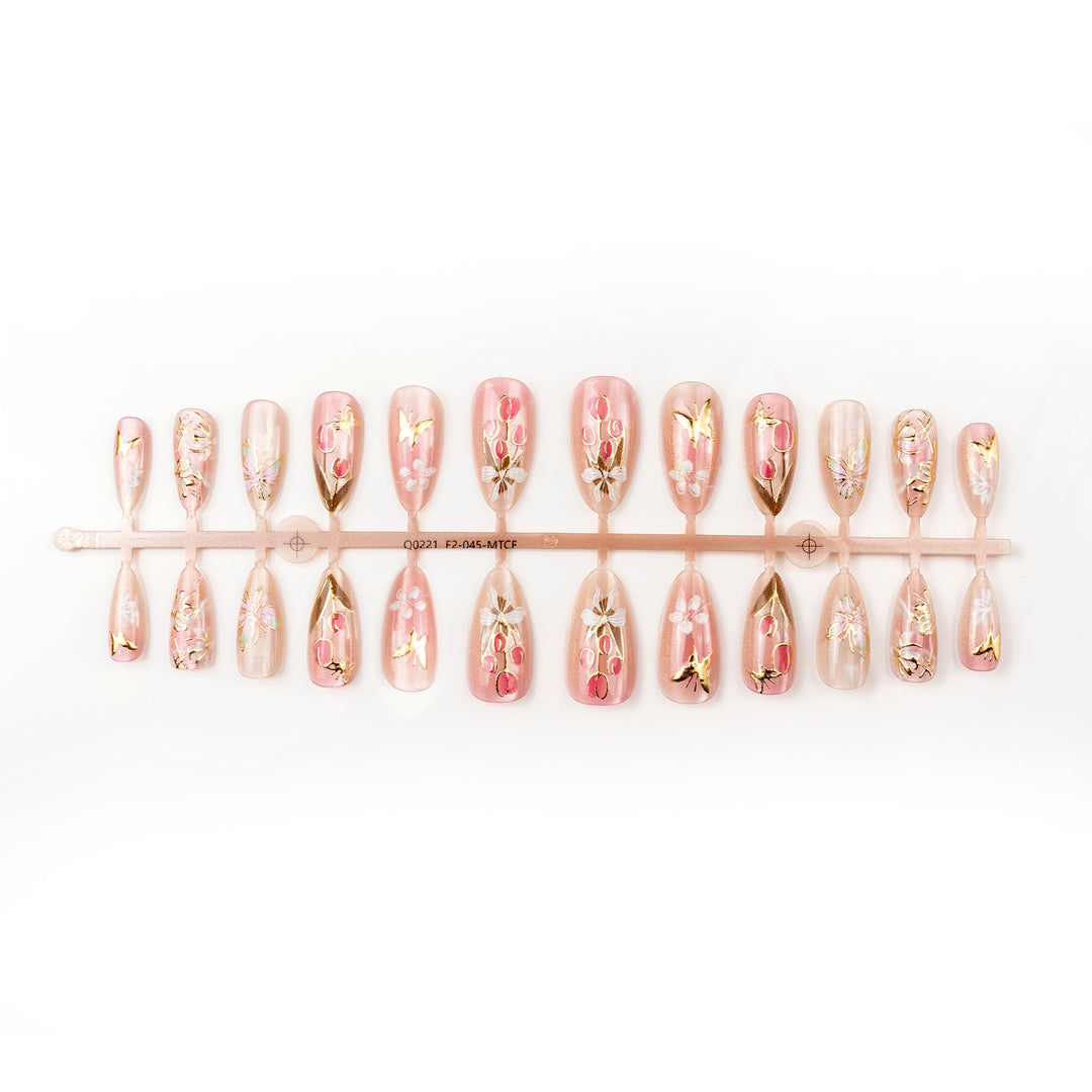 Artistic Butterfly Design Press-On Nails Stornfield