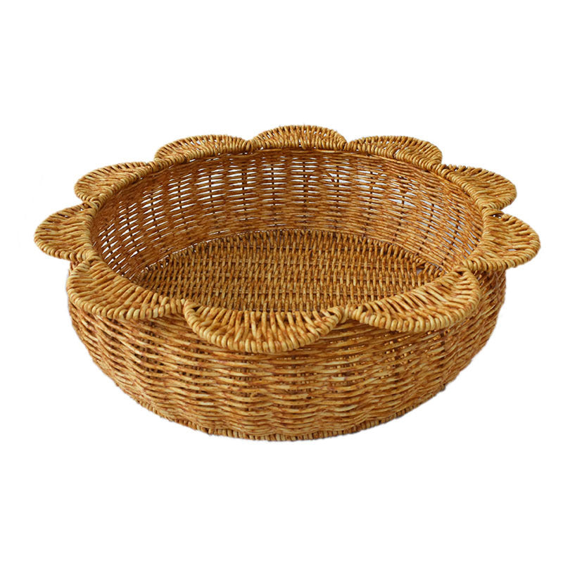 Decorative Woven Flower-Shaped Basket Stornfield