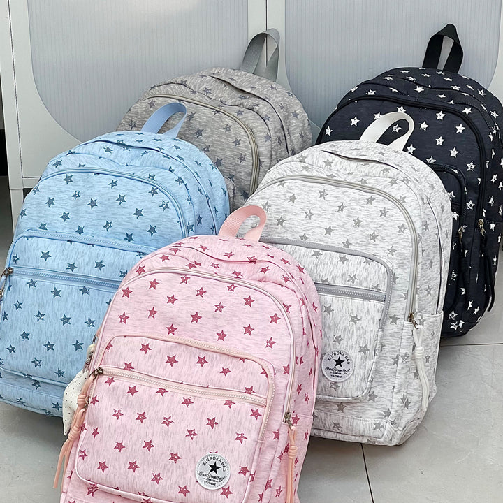 Star-Embellished Casual Backpack Stornfield
