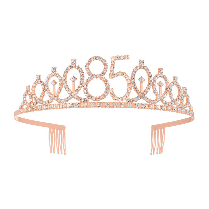 Women's Crystal-Embellished Tiara with Elegant Design Stornfield