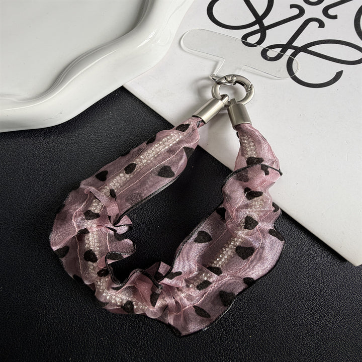 Heart-Patterned Hair Scrunchie Stornfield