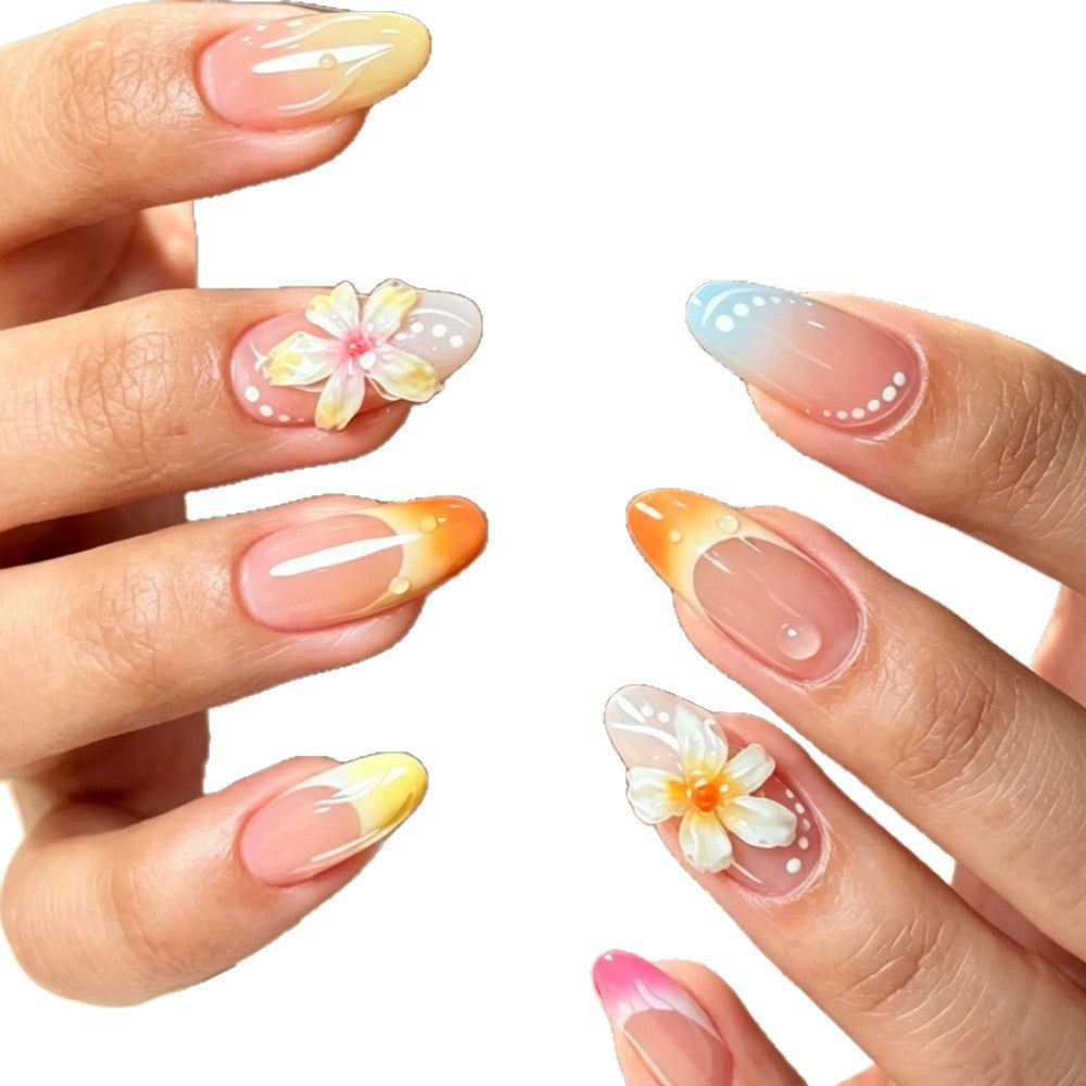 Floral and Ombre Press-On Nail Art Set Stornfield