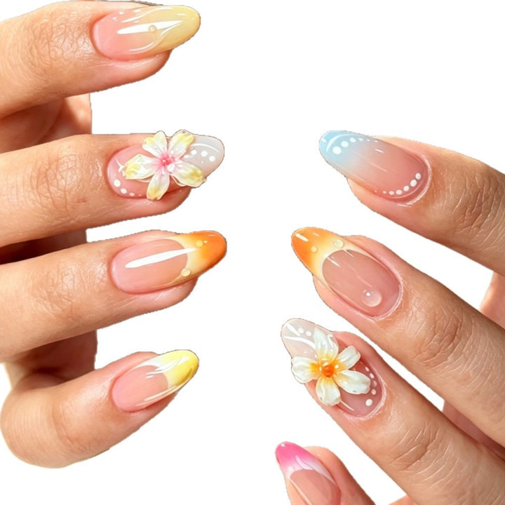 Floral and Ombre Press-On Nail Art Set Stornfield