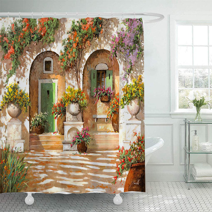 Floral Lane-Inspired Shower Curtain Stornfield