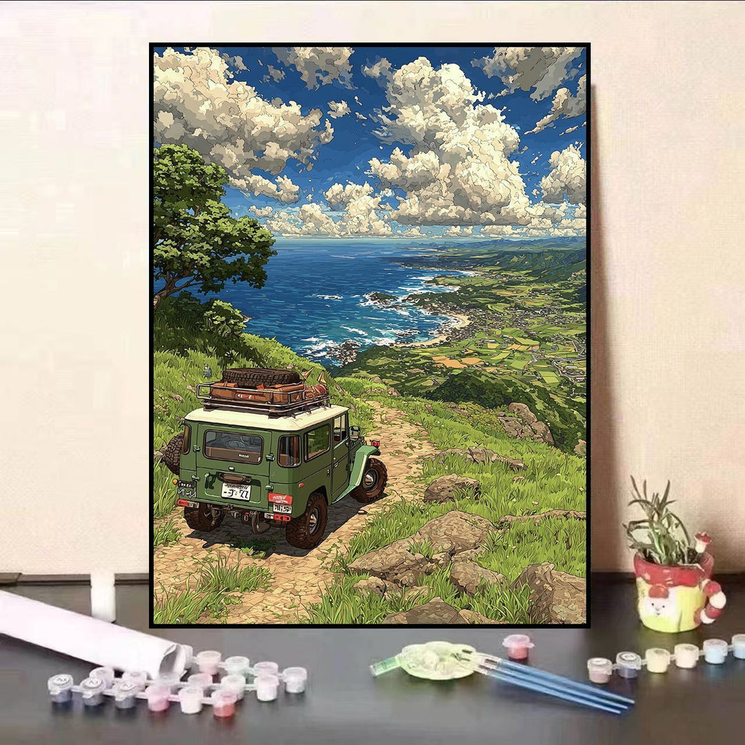 Scenic Balcony Canvas Art Print Stornfield