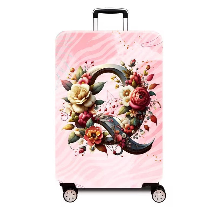 Ladies hard shell suitcase with luxurious floral design Stornfield