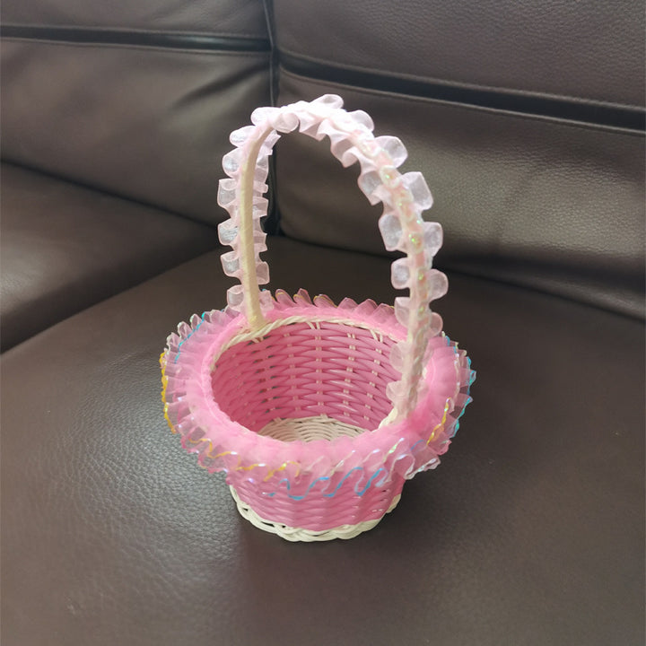 Girls Decorative Woven Easter Basket Stornfield
