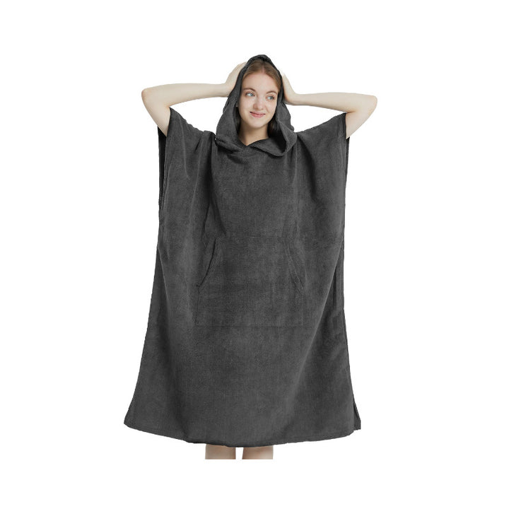 Fluffy Hooded Bath Poncho Stornfield
