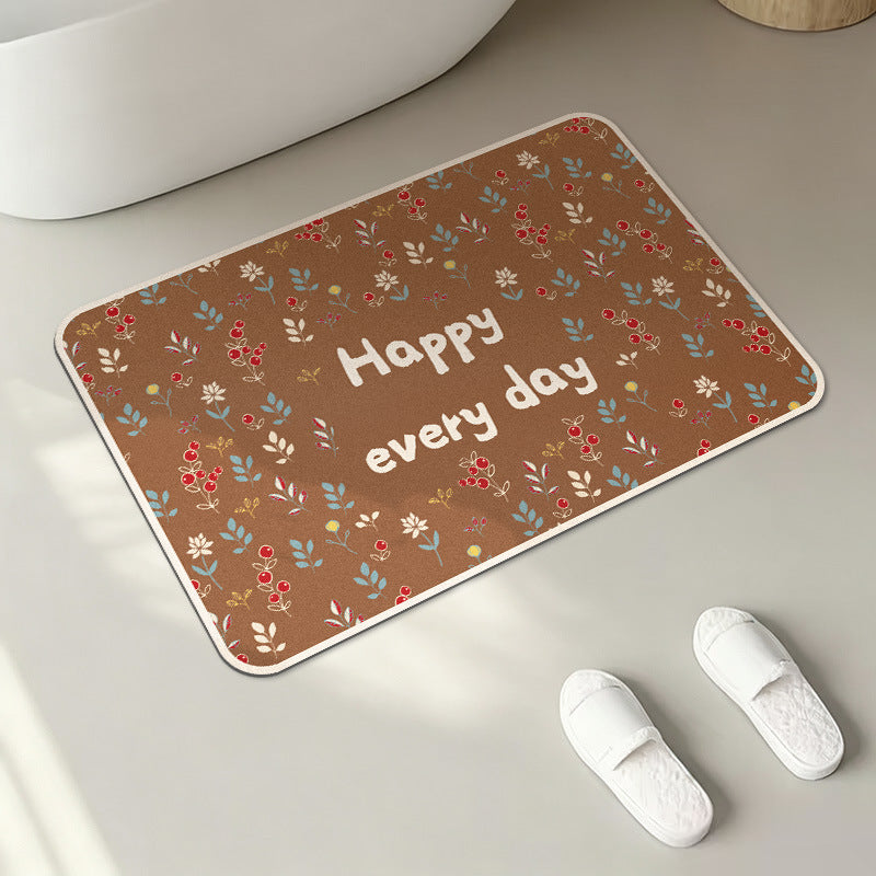 Inspirational Quote Bath Mat