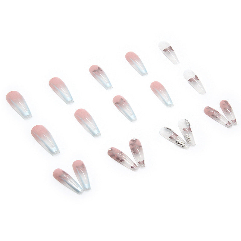 Nail art set with stylish butterfly decorations Stornfield
