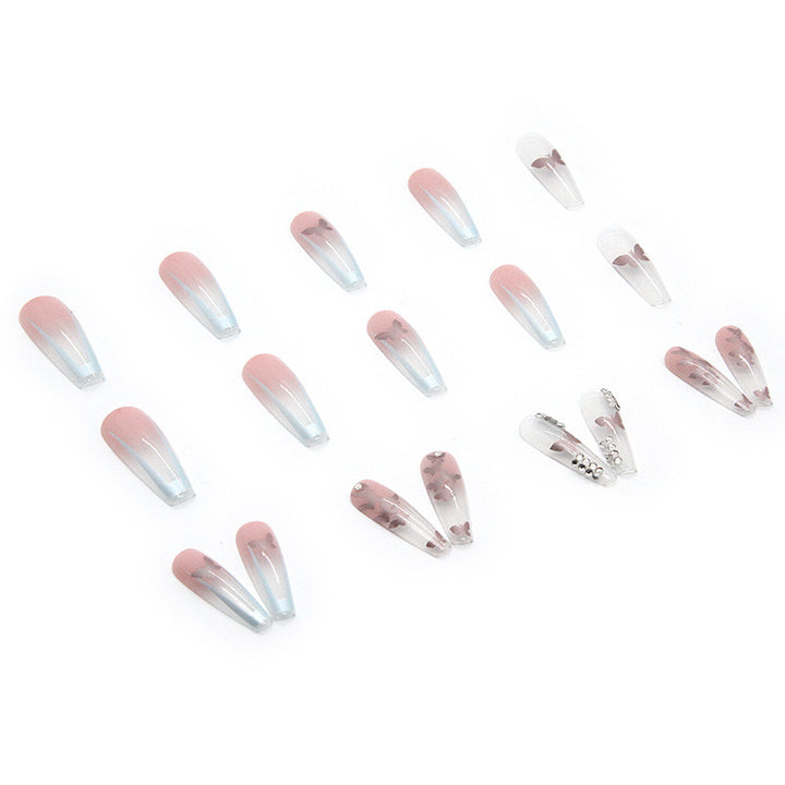 Nail art set with stylish butterfly decorations Stornfield