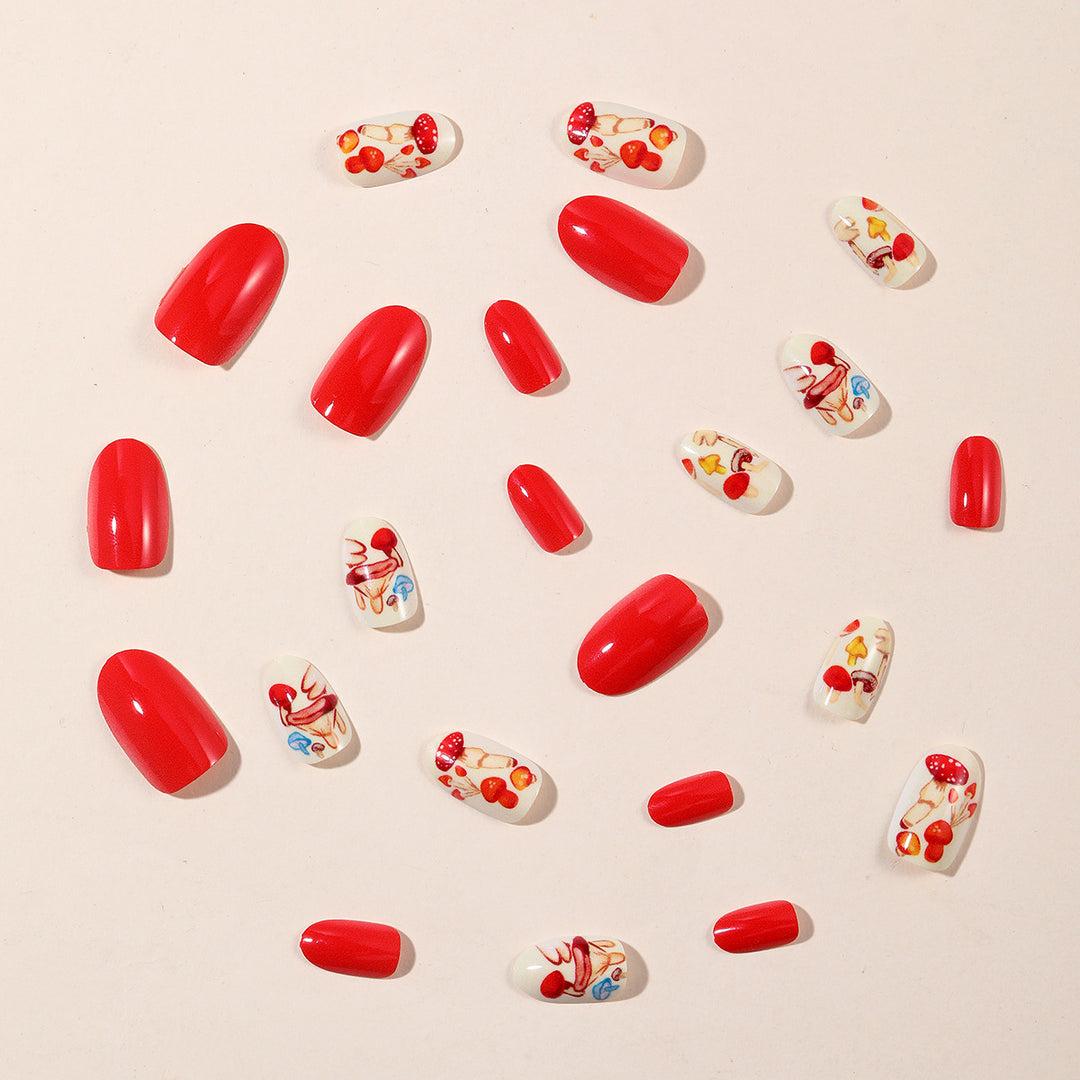Expressive Food-Themed Nail Art Extensions Stornfield