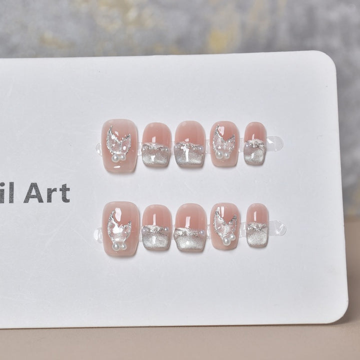 Elegant Crystal-Embellished Nail Extensions Stornfield