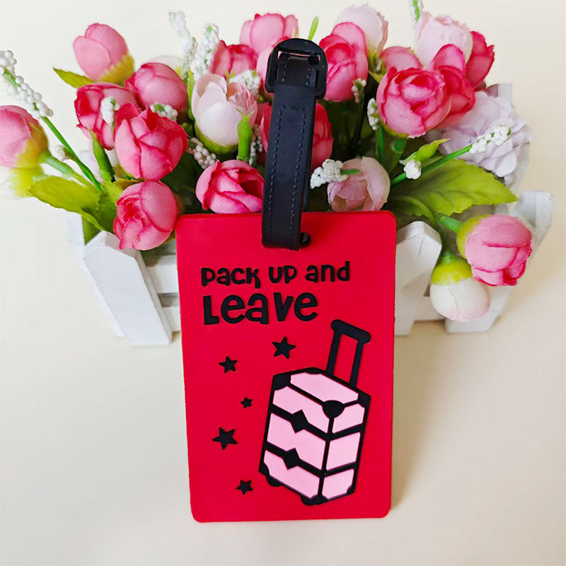 Unisex luggage tag in creative rainbow design Bowlift