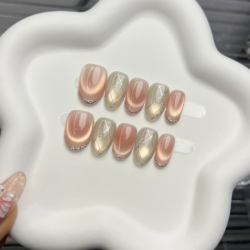 Elegant Press-On Nail Art Set
