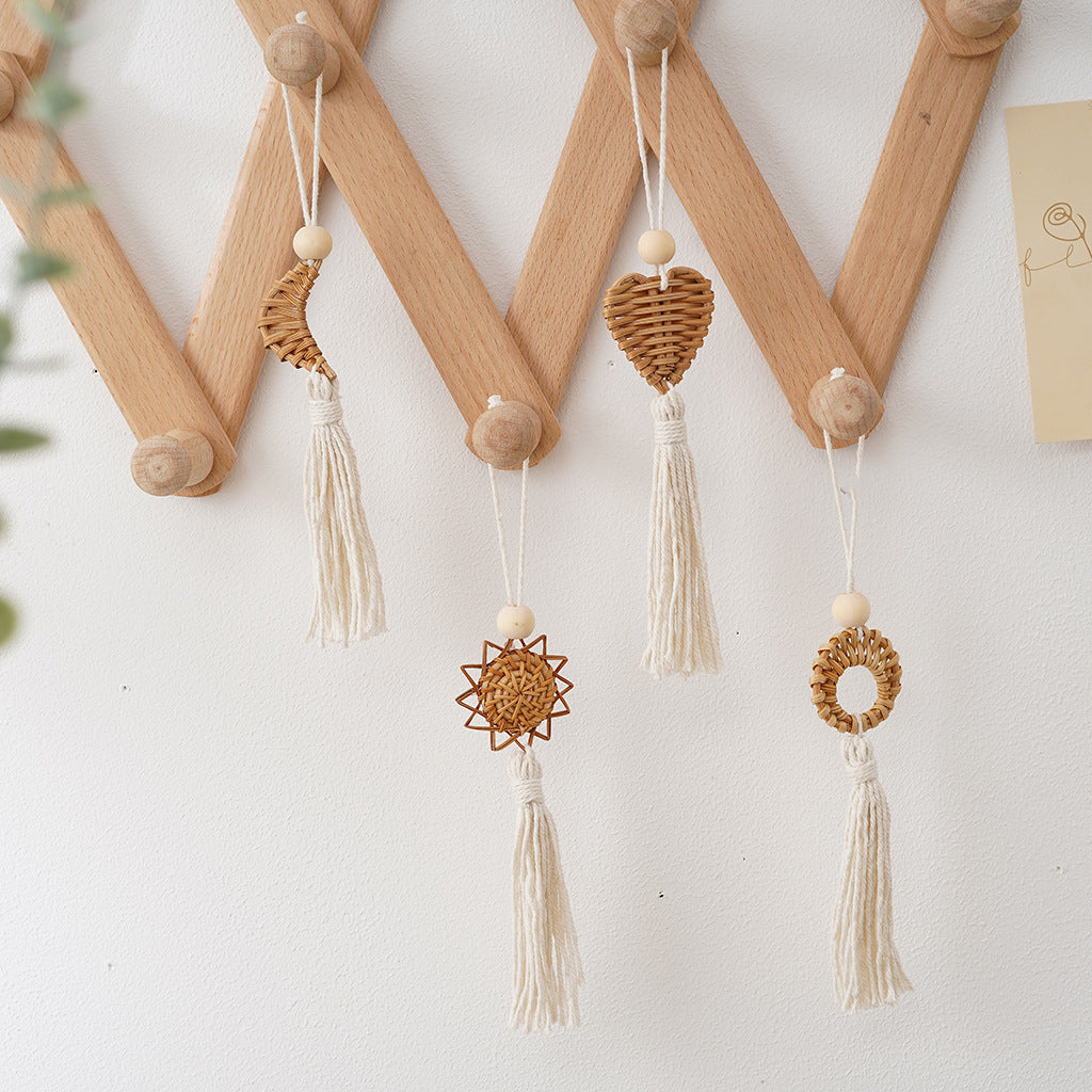 Boho Chic Woven Heart Wall Hanging Stornfield