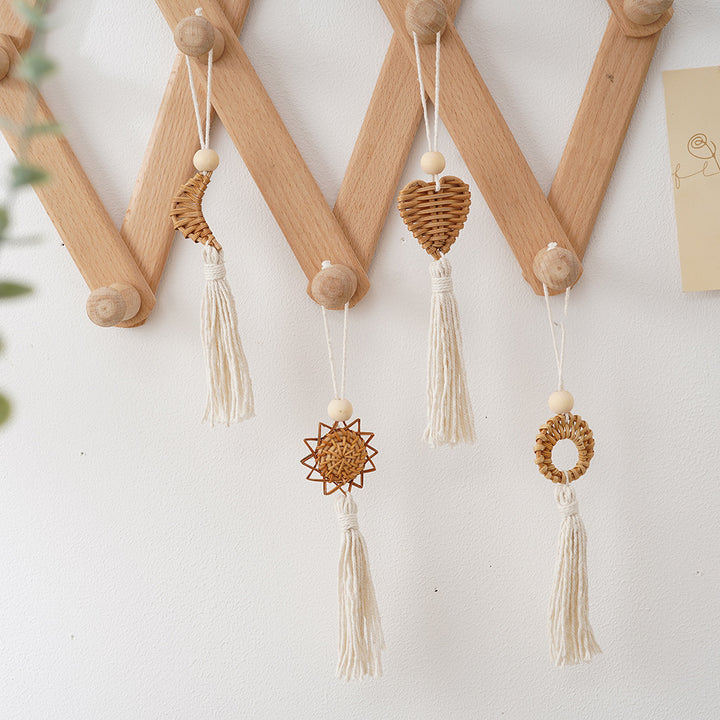 Boho Chic Woven Heart Wall Hanging Stornfield