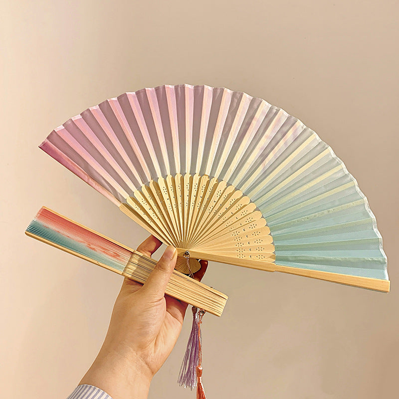 Hand fan made of high-quality paper and bamboo Stornfield