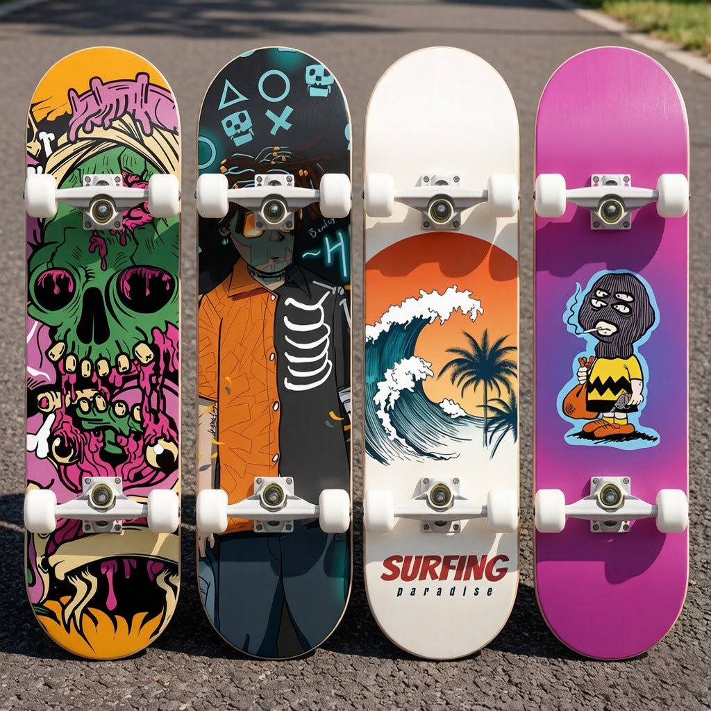 Skateboard with Galaxy Design Stornfield