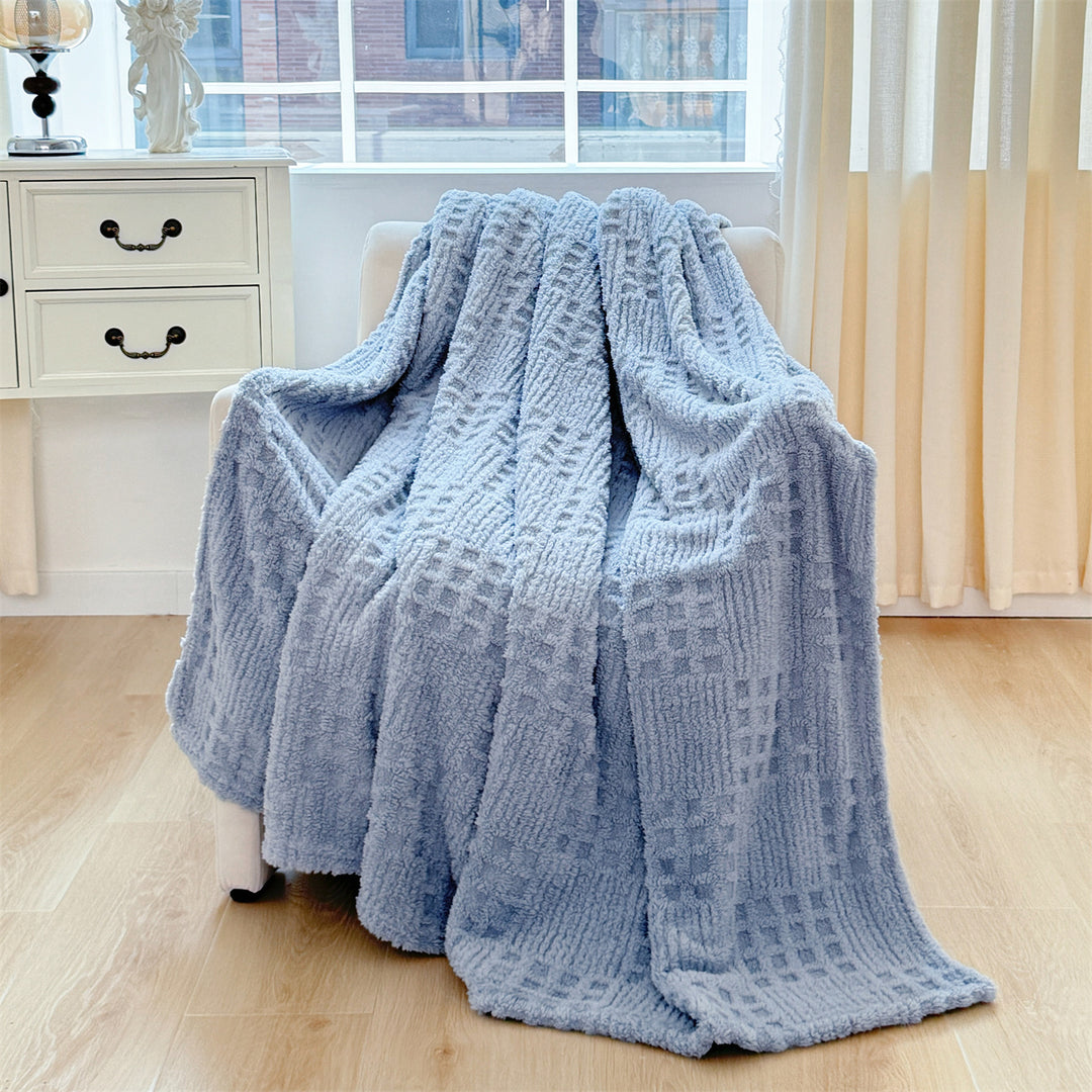 Plush Textured Throw Blanket Stornfield
