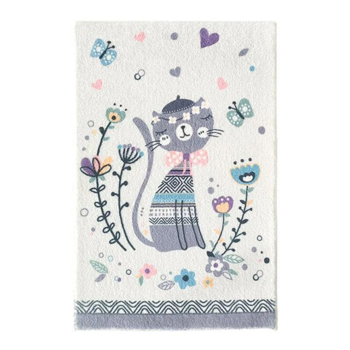 Cute Bunny-Themed Decorative Area Rug for Home