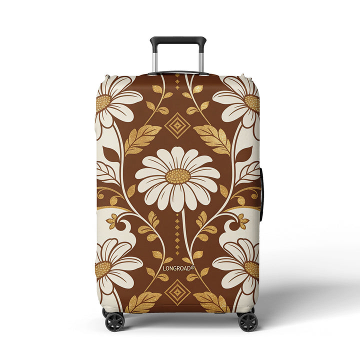 Women’s suitcase cover with floral lavender pattern Stornfield
