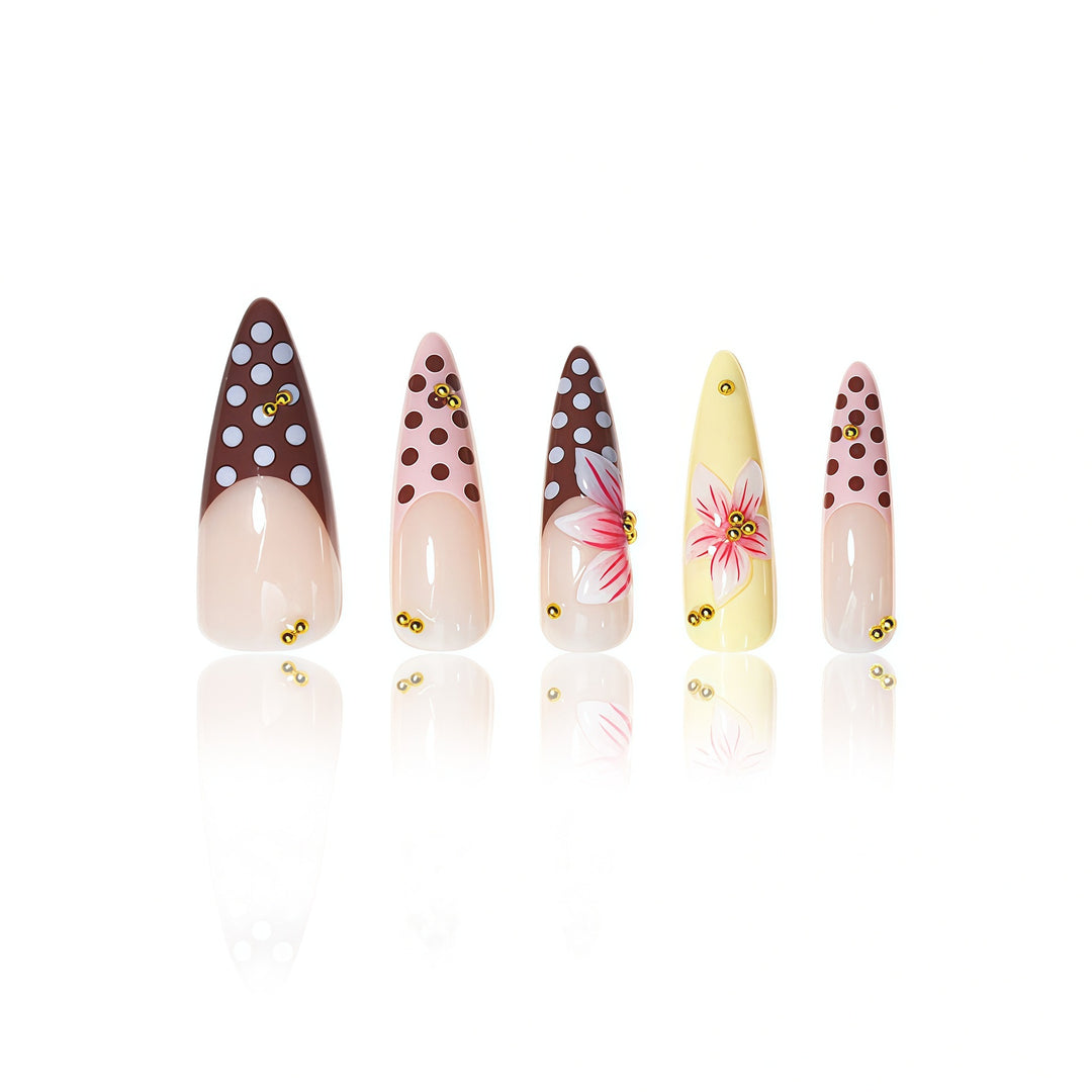 Decorative Stiletto Press-On Nail Extensions Stornfield 1787913981