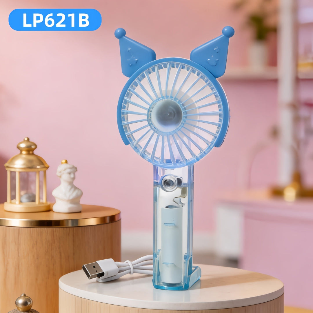 Women's Portable Hand Fan with Cute Rabbit Design Stornfield