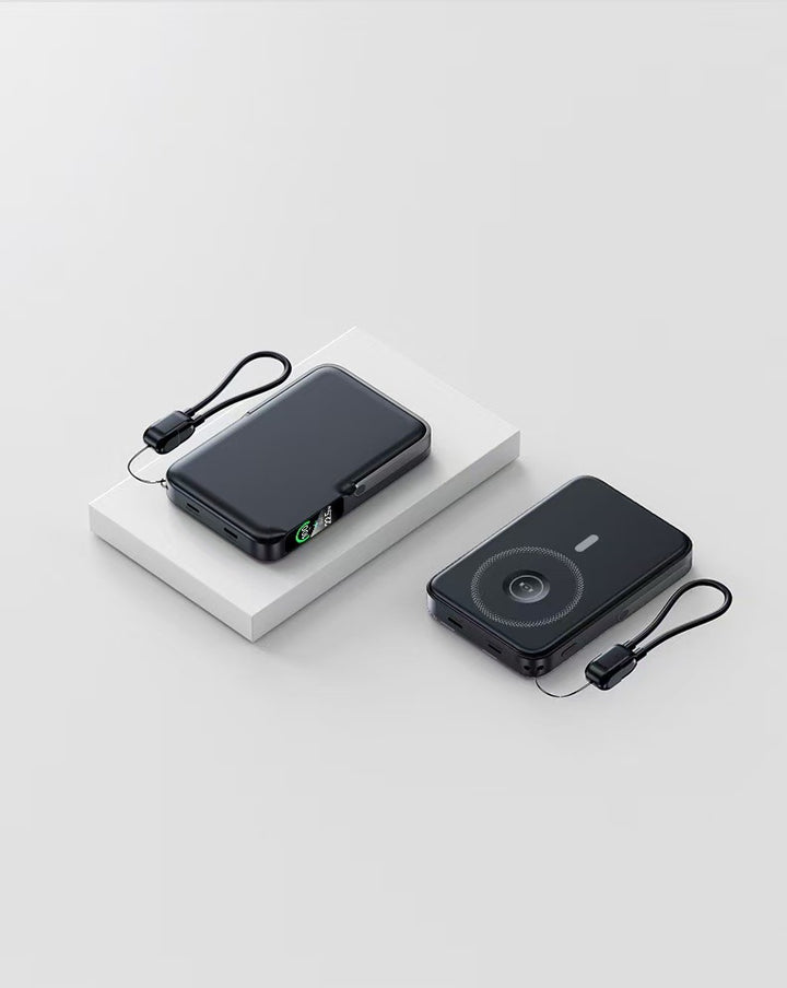 Powerbank with Integrated Wireless Charging Function and LCD Display Stornfield