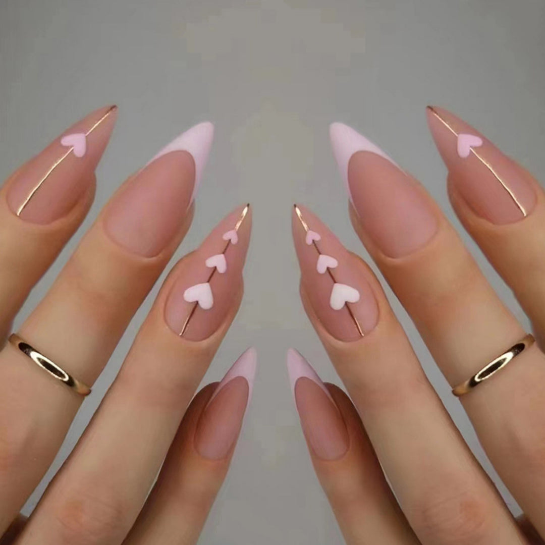 Heart-Inspired Elegant Nail Art Stornfield