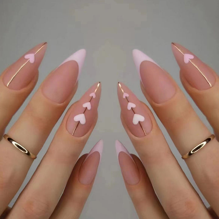 Heart-Inspired Elegant Nail Art Stornfield