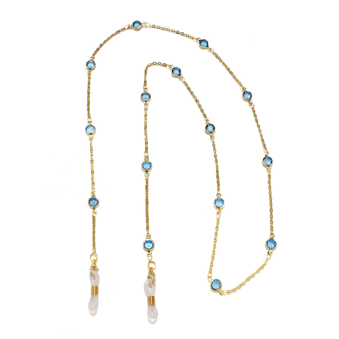Elegant Crystal-Embellished Eyewear Chain Stornfield