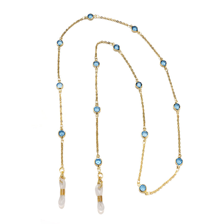 Elegant Crystal-Embellished Eyewear Chain Stornfield