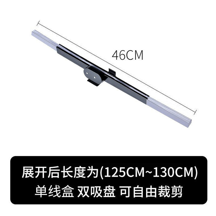 Unisex non-adjustable aluminum roof rack crossbar with double adjustable suction cups Stornfield