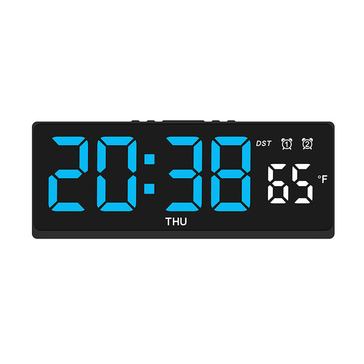 Digital alarm clock with large LED display and weather forecast Stornfield