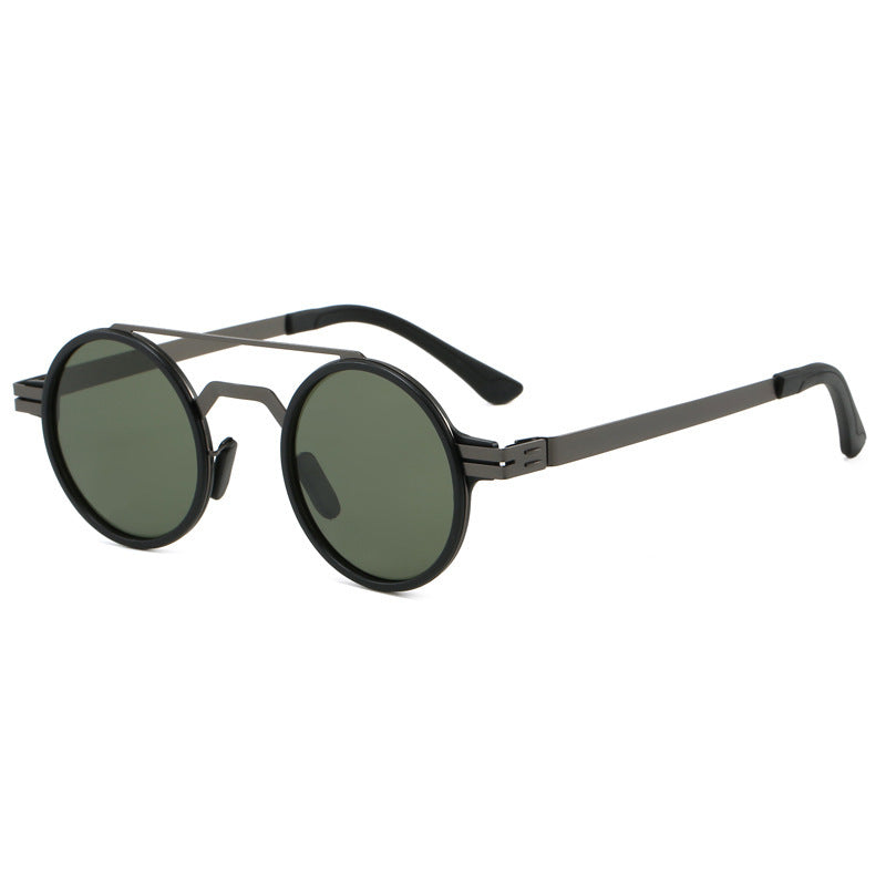 Ladies fashionable round sunglasses with minimalist design Stornfield