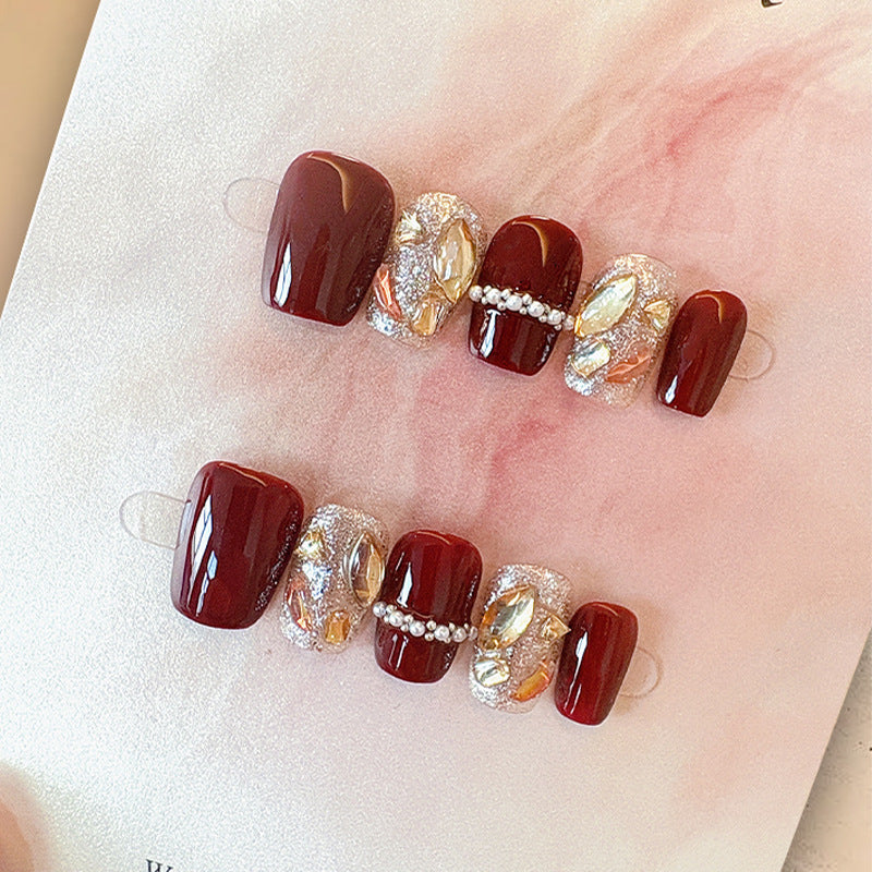 Handmade Press-On Nail Set Stornfield