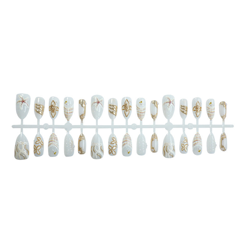 Artisanal Press-On Nail Set Stornfield