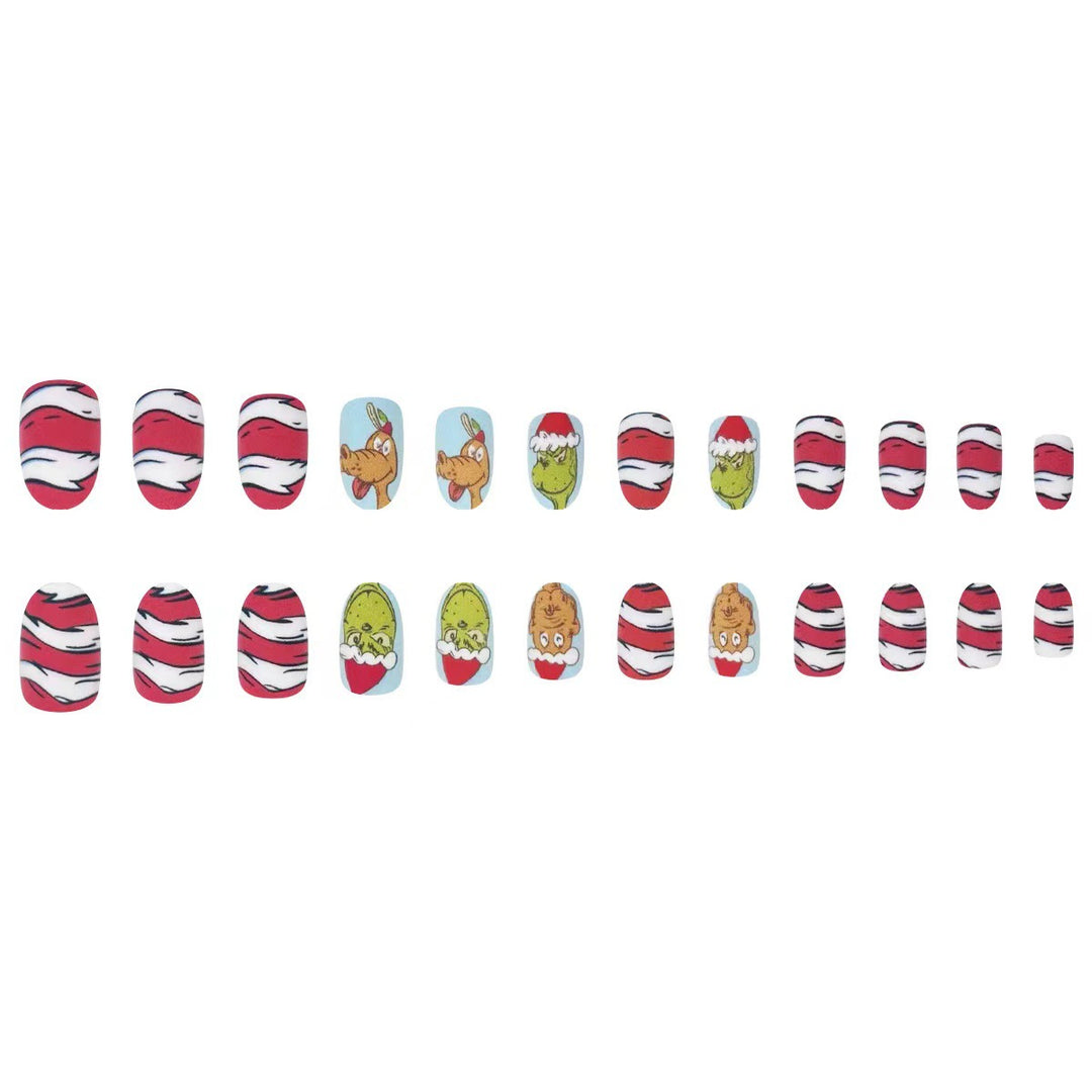 Artificial nail set with festive 3D designs Stornfield