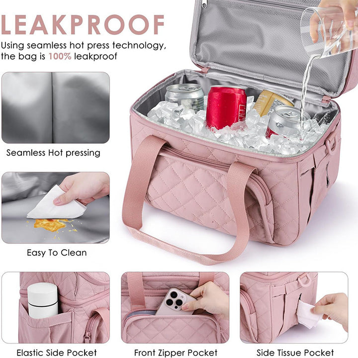 Elegant cooler bag with practical drink holder Stornfield