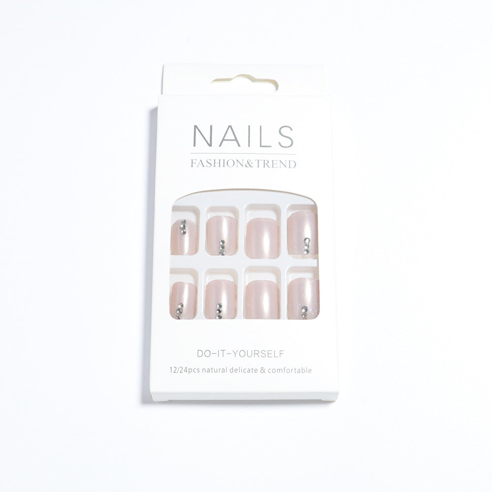 Premium Decorative Press-On Pedicure Nail Set Stornfield