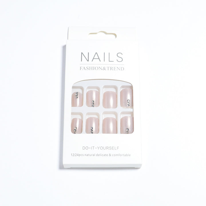 Premium Decorative Press-On Pedicure Nail Set Stornfield