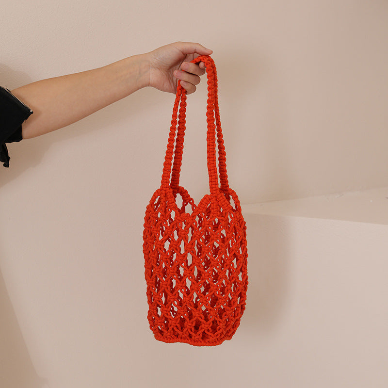 Macrame Tote Bag with Unique Lacing Stornfield