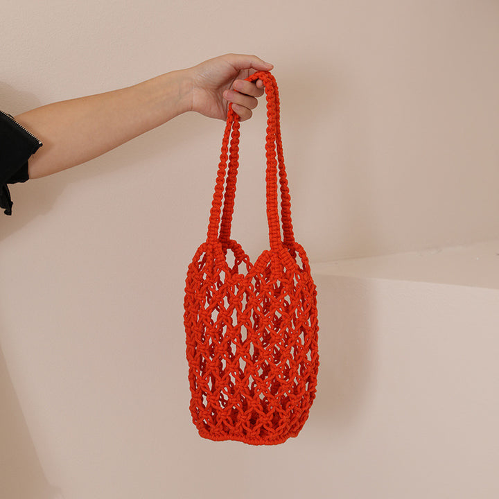 Macrame Tote Bag with Unique Lacing Stornfield