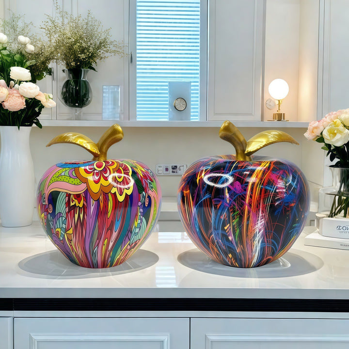 Decorative apple figure with artistic design Stornfield