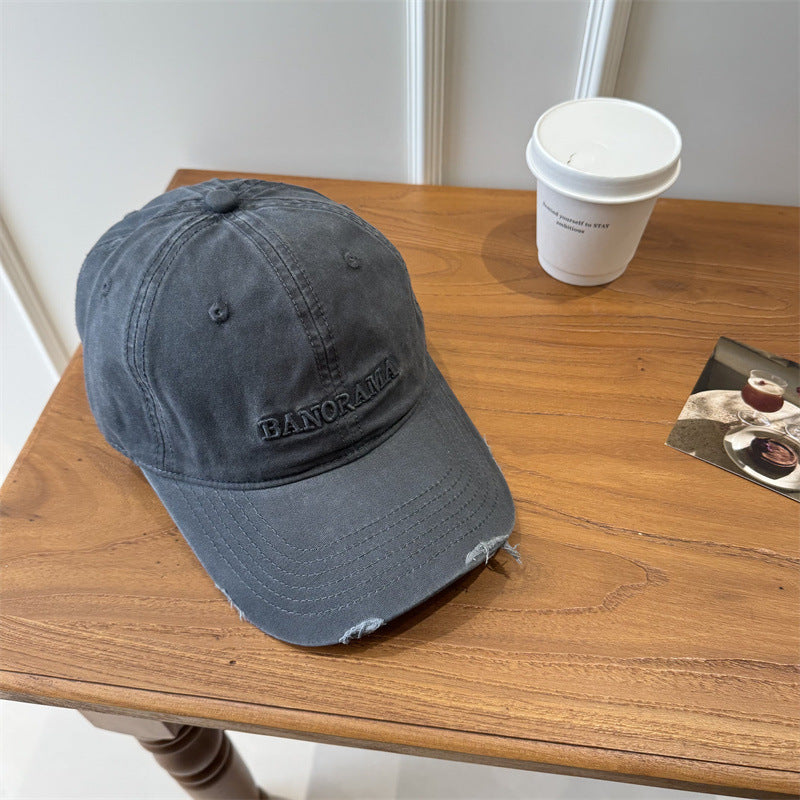 Men's Distressed Fabric Baseball Cap Stornfield